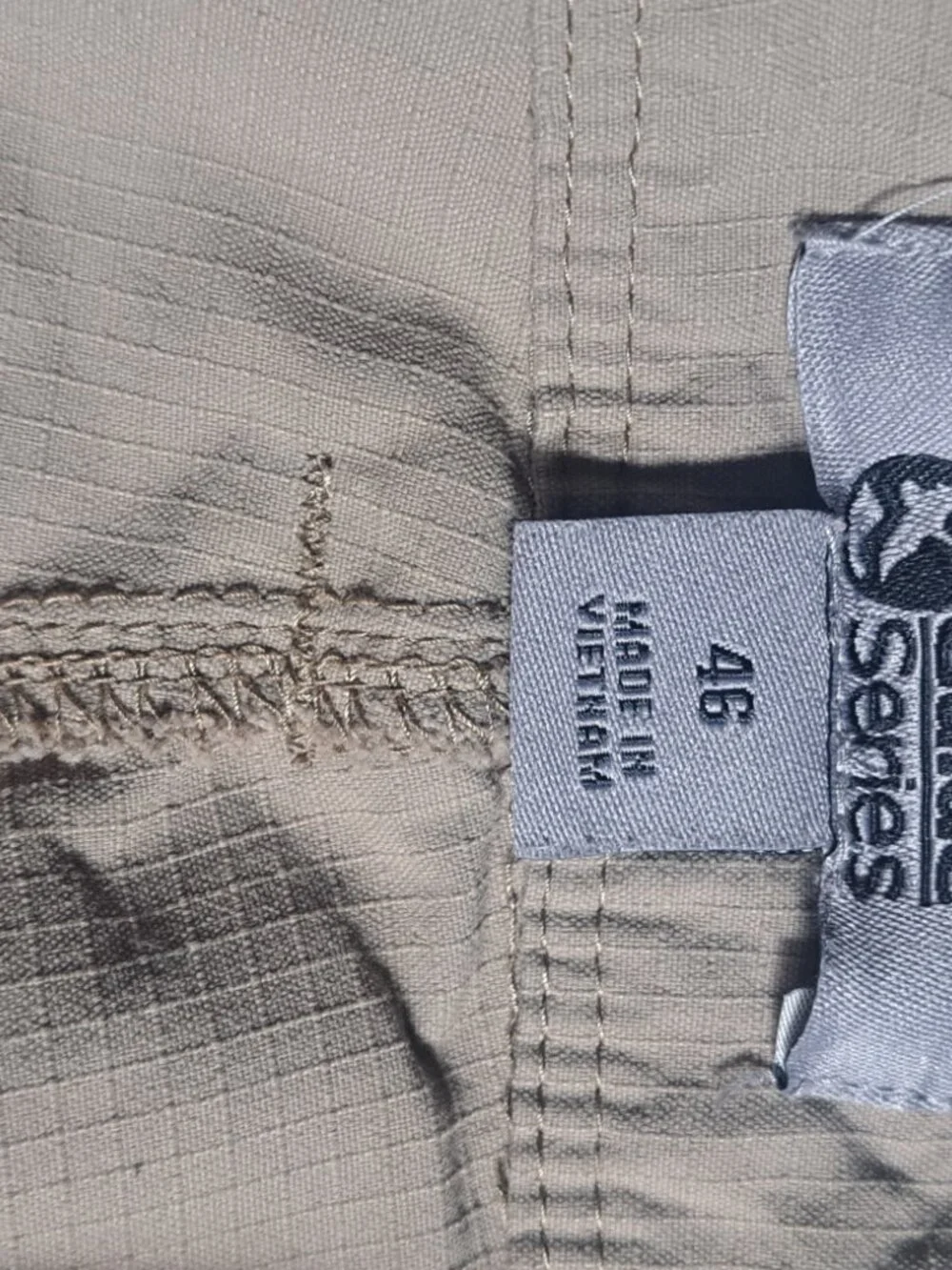 Gander Mountain Cargo Shorts Mens 36 Guide Series Beige Ripstop Gorp Casual USA